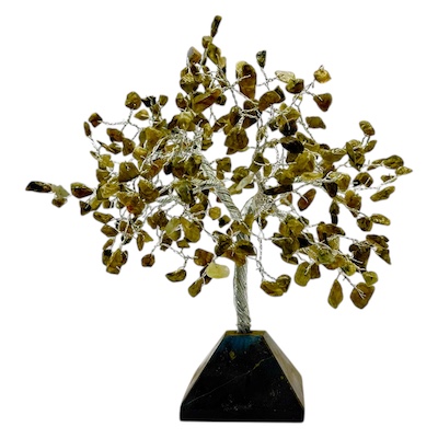 40% OFF - 300 Bead Labradorite Tree Black Tourmaline Stone Base
